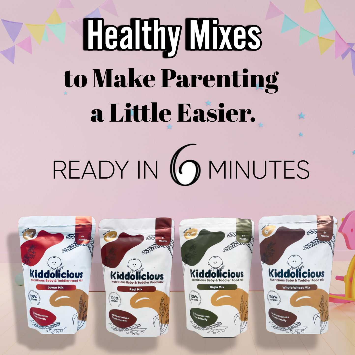 Whole Wheat Porridge Mix for 6+ Months | No Salt | No Added Sugar