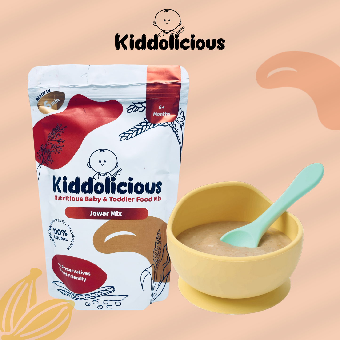 Jowar Porridge Mix for 6+ Months | No Salt | No Added Sugar