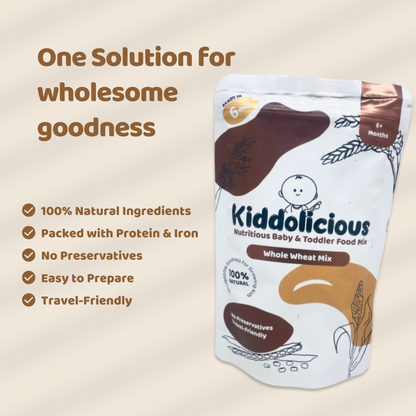 Whole Wheat - Ragi Porridge Mix Combo for Babies 6+ Months (400gm)