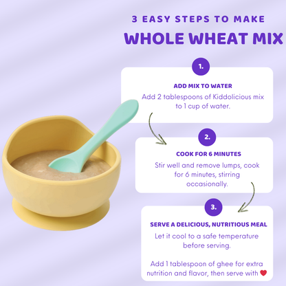 Whole Wheat - Ragi Porridge Mix Combo for Babies 6+ Months (400gm)