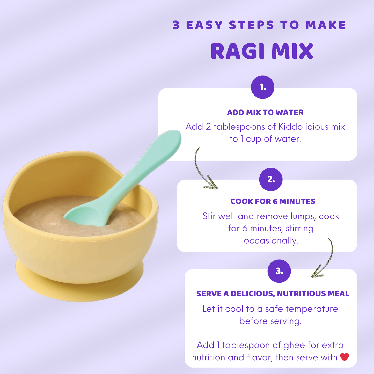 Whole Wheat - Ragi Porridge Mix Combo for Babies 6+ Months (400gm)