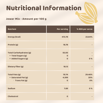 Jowar - Ragi  Porridge Mix Combo for Babies 6+ Months (400gm)